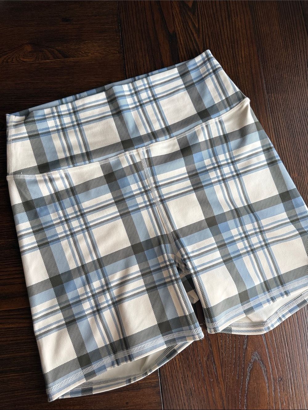 Z Supply Blue & Cream Plaid Active Set - Picture 2 of 8